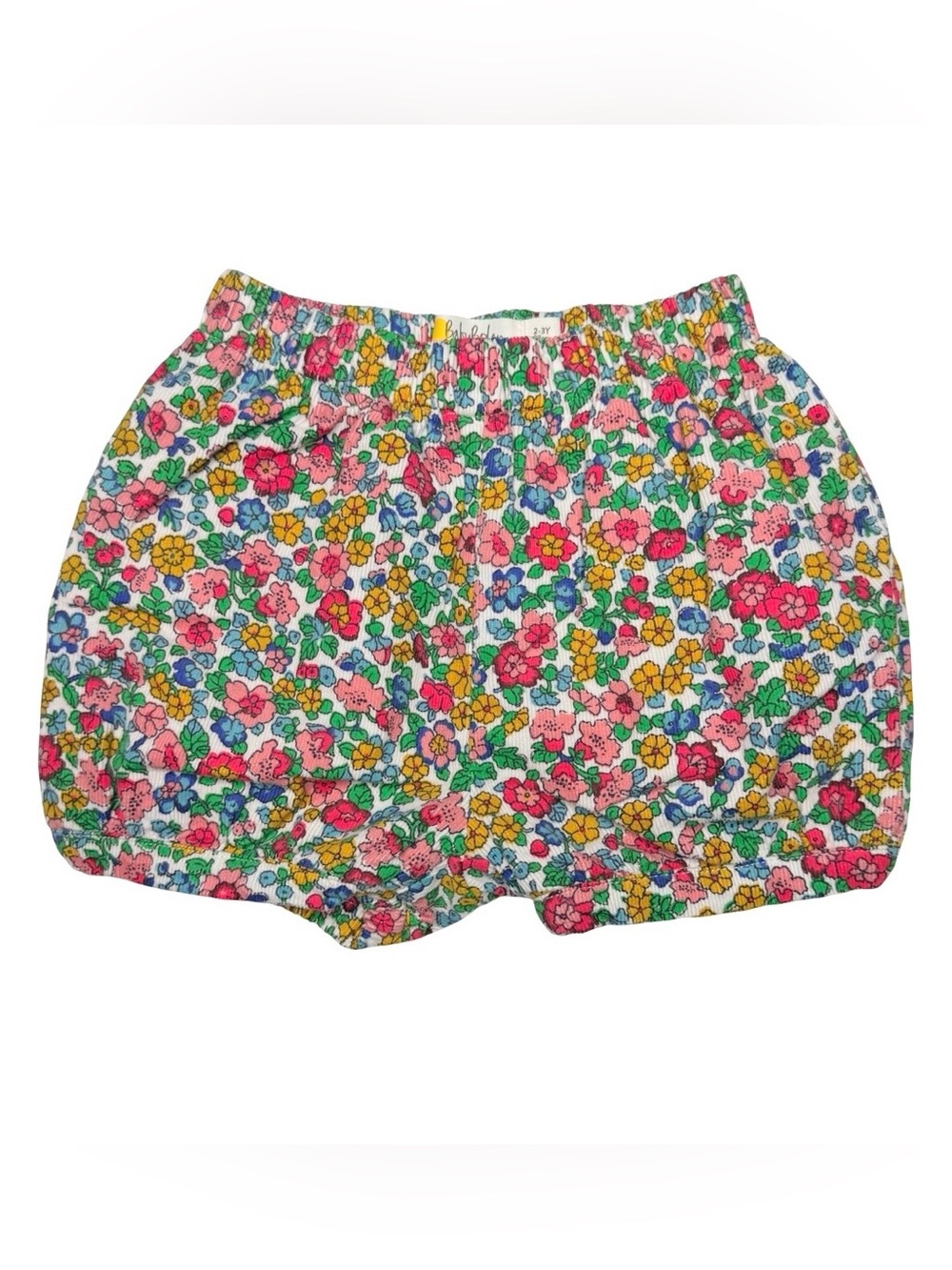 Baby Boden Floral Cord Bloomers Shorts